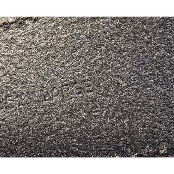 NEW MICHAEL KORS LG 36-37" 2" Wide O-Ring Belt Black Leather 552651 Logo Buckle - Picture 8 of 8